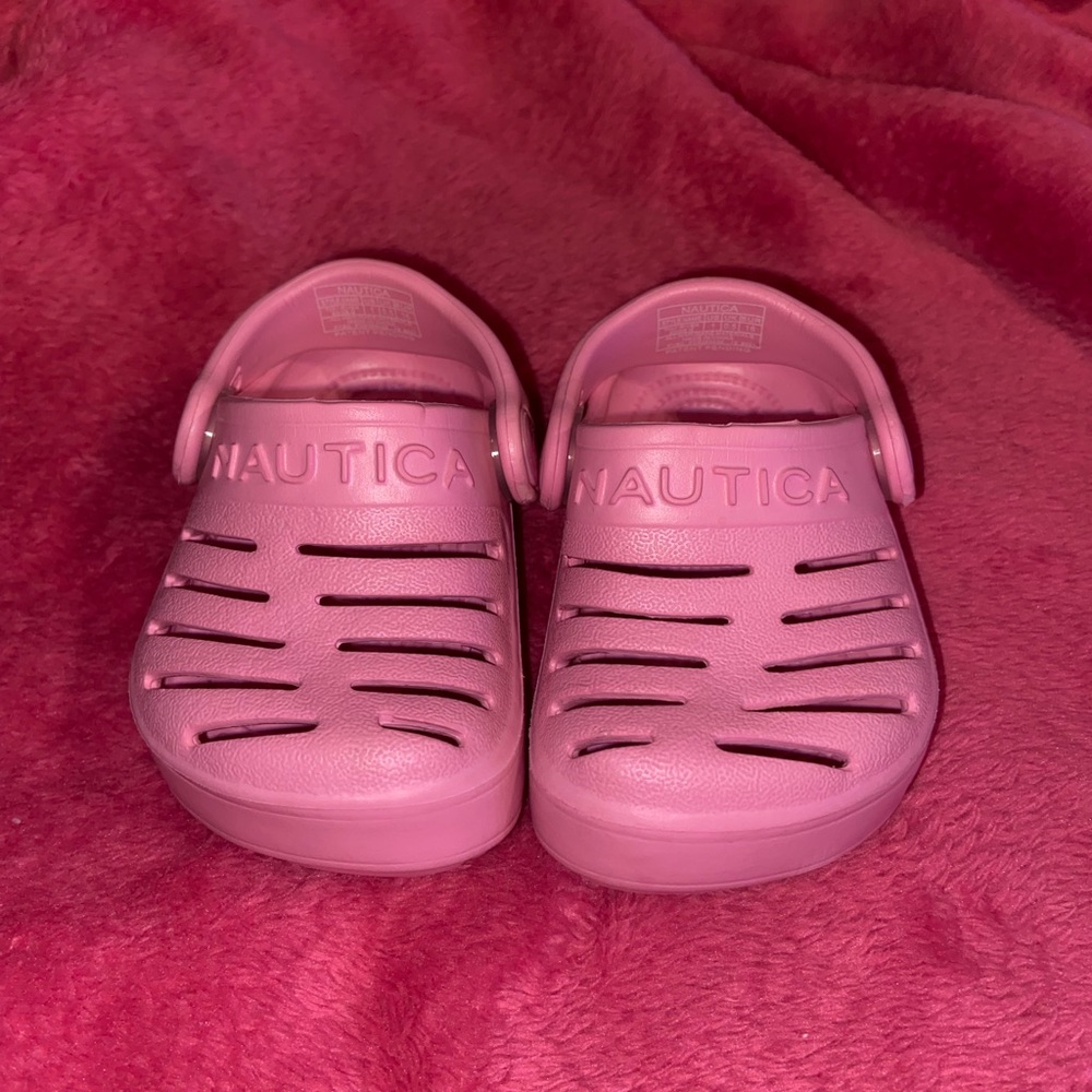 Nautica Pink Sandals Slip-On Ventilated Design